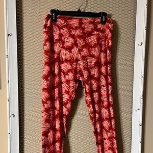 LuLaRoe Leggings TC Scribble Hearts